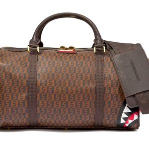 Money Check OG Mini Duffle Bag in Brown